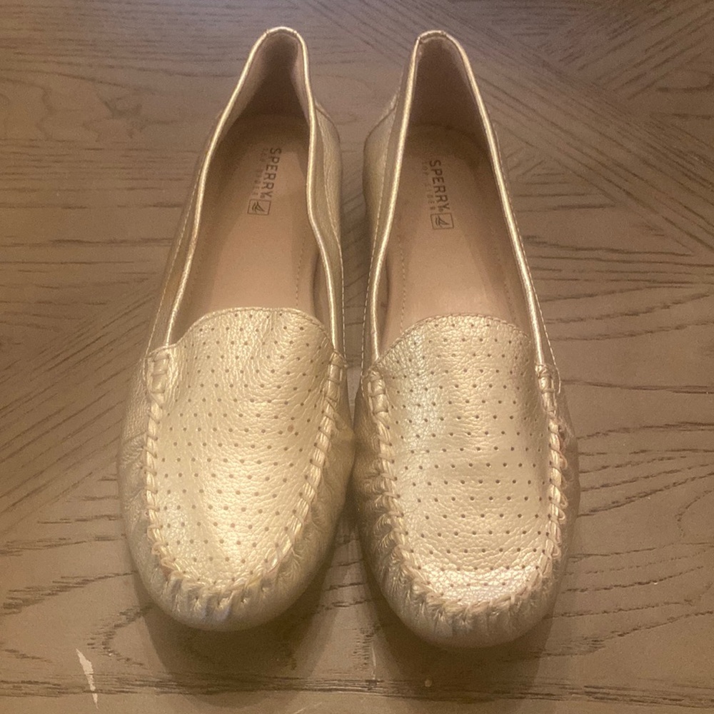 Sperry Topsider Gold Leather Size 11M